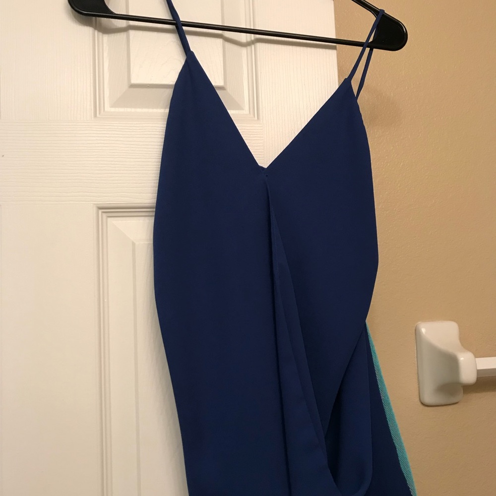 Deep blue going out blouse